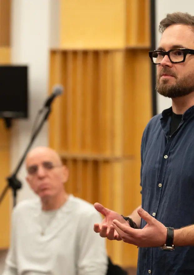 Otwarcie wydarzenia Jazz Masterclass Możdzer Danielsson Fresco przez Kierownika Katedry Muzyki Jazzowej dra Jakuba Olejnika