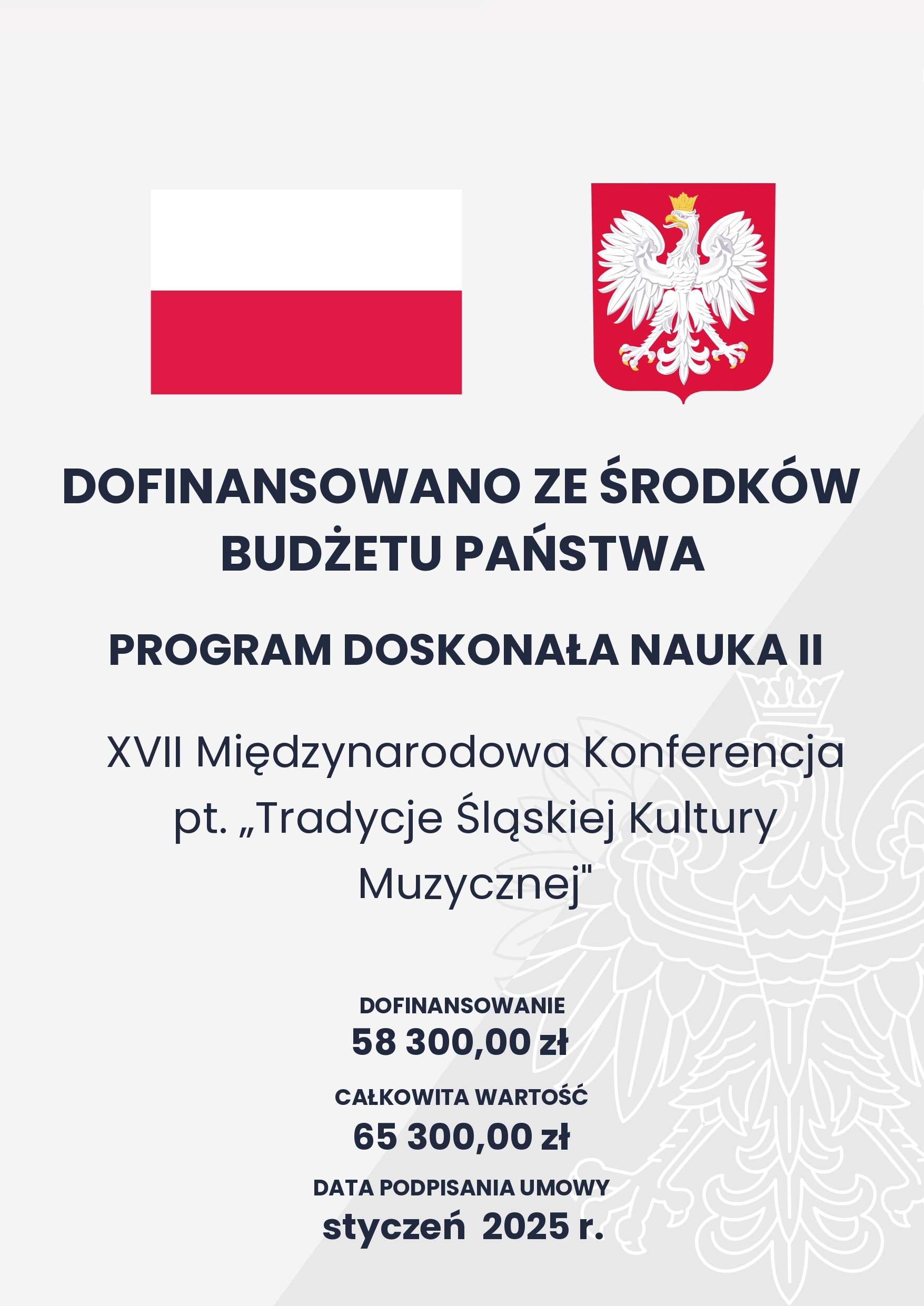XVII Międzynarodowa Konferencja Naukowa Tradycje Śląskiej Kultury Muzycznej 2025