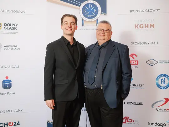 Paweł Horodyski z prof. dr. hab. Bogdanem Makalem / fot. organizatorzy Konkursu