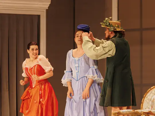 Paweł Szlachta (Cherubin), Monika Brzezińska (Barbarina), Michał Zborowski (Ogrodnik)