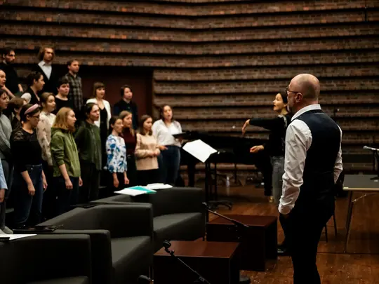 Open rehearsal of choirs led by graduates of the 4th Faculty