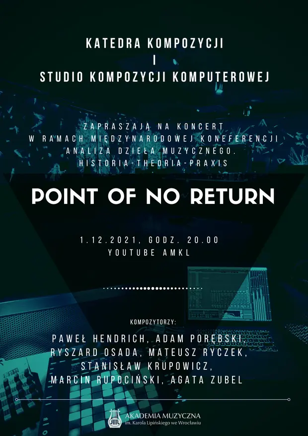 Koncert towarzyszący Międzynarodowej Konferencji Musical Analysis. Historia-Theoria-Praxis