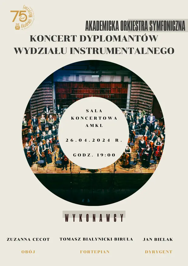 Koncert Dyplomant&oacute;w Wydziału Instrumentalnego