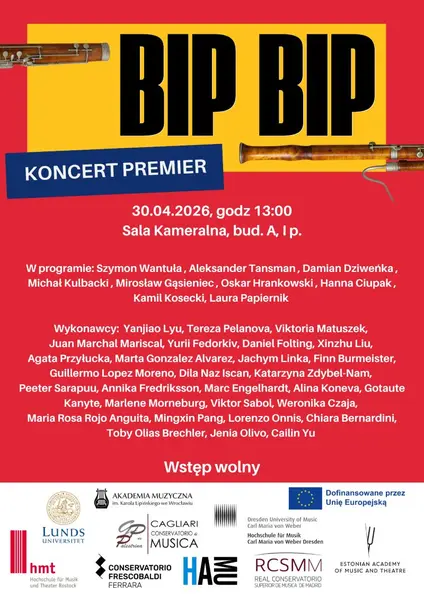 Koncert Finałowy Blended Intensive Program "Bassoon International Project" - premiery