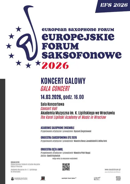 Koncert Galowy - XI Europejskiego Forum Saksofonowego 2026