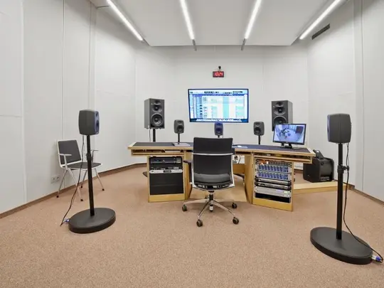 Building E, Recording Studio, photo from the AMKL archives