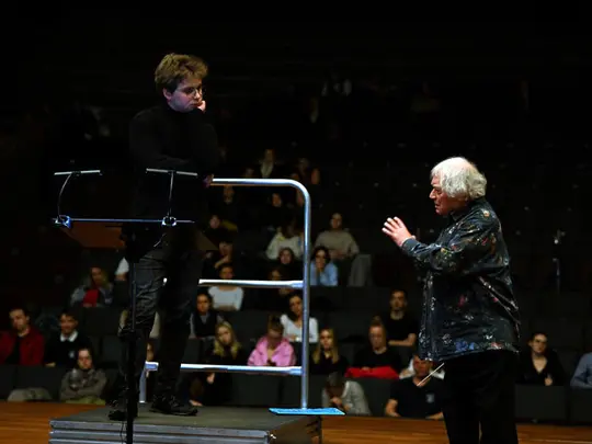 Maestro Jerzy Maksymiuk and course participants