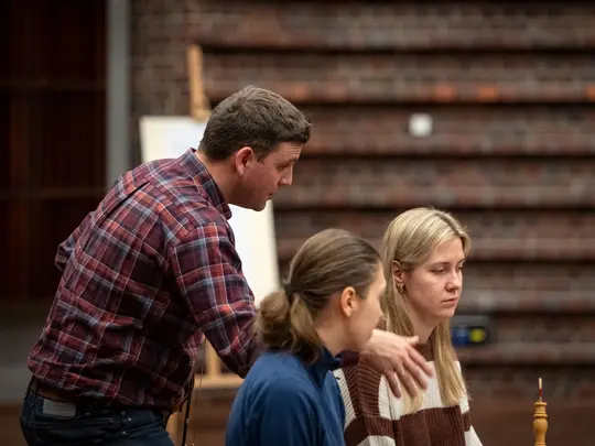 Project coordinator WBB Orchestra and band leader Dr. Paweł Miczka together with orchestra members