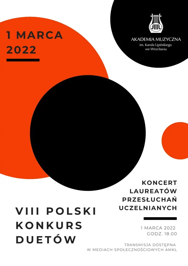 Plakat koncertu laureat&oacute;w