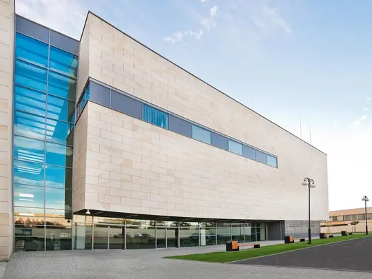 The Academy's new building with a modern Concert Hall (building E)