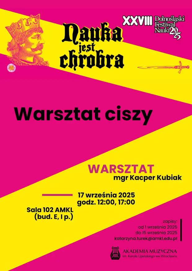 Dolnośląski Festiwal Nauki: Warsztat ciszy