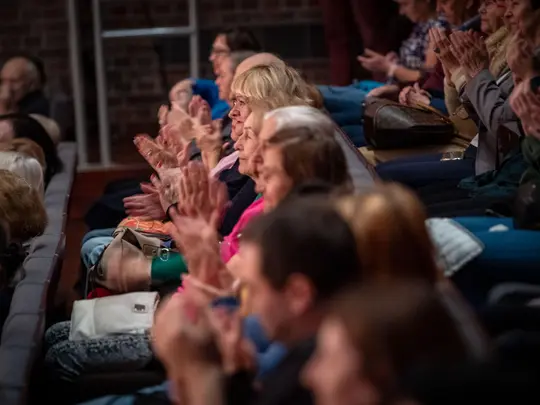 The audience gathered during the open rehearsal