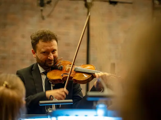 Radosław Pujanek, concertmaster of the Academic Symphony Orchestra