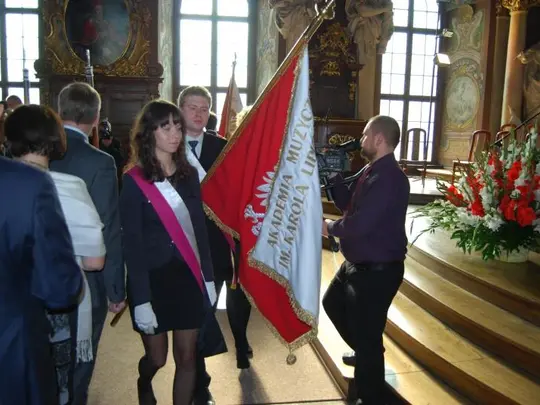 Uroczysta Inauguracja Roku Akademickiego 2010/2011 Uczelni Artystycznych Wrocławia oraz nadanie DHC AMKL prof. Wiktorowi Mierżanowowi 11.10.2010