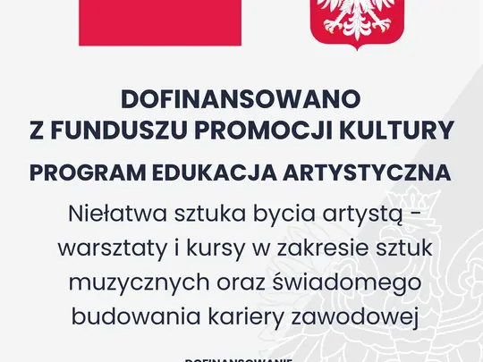 Mistrzowski Kurs Pianistyczny prof. dra hab. Wojciecha Świtały w ramach projektu &bdquo;Niełatwa sztuka bycia artystą