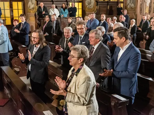 Guests gathered in the Leopoldina Hall