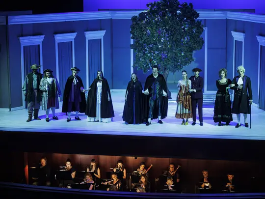 Daniel Babuśka (Basilio), Michał Zborowski (Ogrodnik), Damian Szczepański (Hrabia), Agnieszka Wilczewska (Hrabina), Wiktoria Nowacka (Zuzanna), Janusz Nosek (Figaro), Karolina Nosowska (Cherubin), Justyna Rodziewicz (Barbarina), Zuzanna Kłosiewicz (Marceli