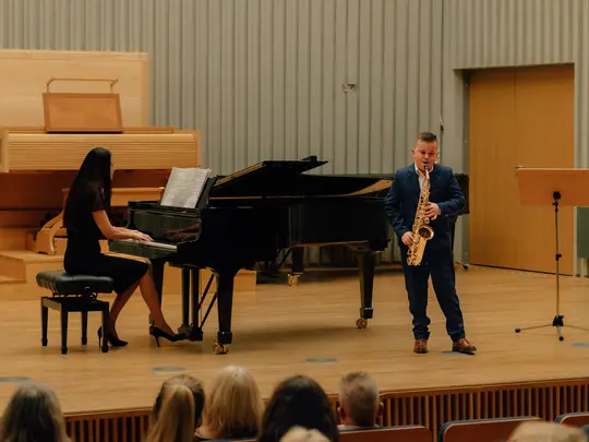 Concert of the Winners of the International Saxophone Competition at the Concert Hall of the Karol Szymanowski Primary and Secondary Music School in Wrocław