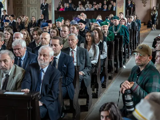 Guests gathered in the Leopoldina Hall during the ceremony