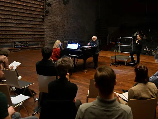 Maestro Jerzy Maksymiuk, Maestro Marek Pijarowski, course participants