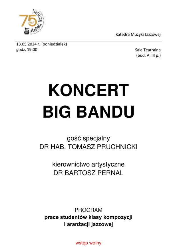 Koncert Big Bandu AMKL
