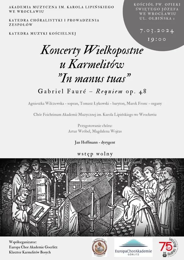 Koncerty Wielkopostne u Karmelit&oacute;w In manus tuas