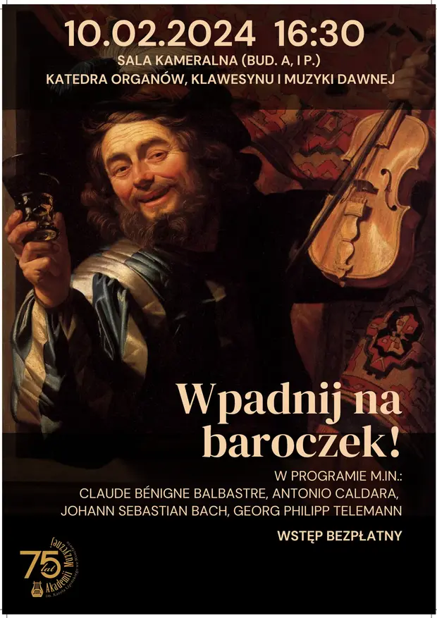 Koncert Katedry Organ&oacute;w, Klawesynu i Muzyki Dawnej: Wpadnij na baroczek!