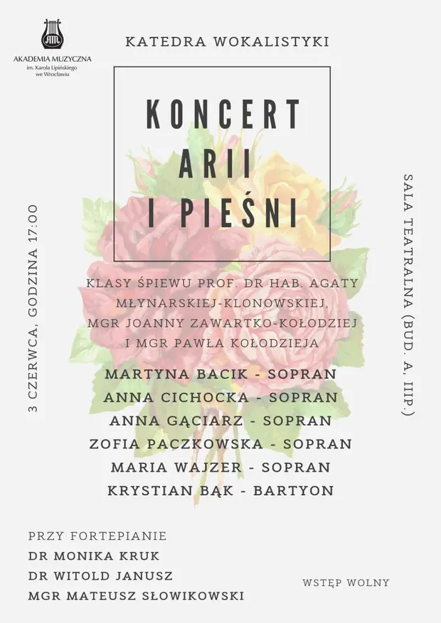 Wiecz&oacute;r pieśni i arii