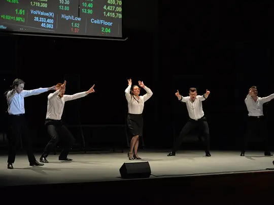 The diploma performance of the 3rd year of the Vocal Faculty in the subject of work on body plasticity 