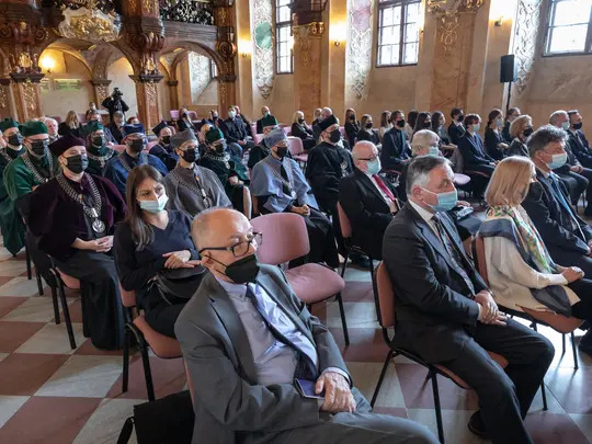 Goście zgromadzeni w Oratorium Marianum 