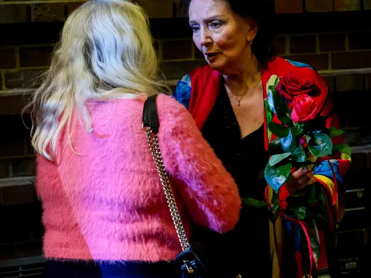 Prof. Danuta Paziuk-Zipser receiving wishes