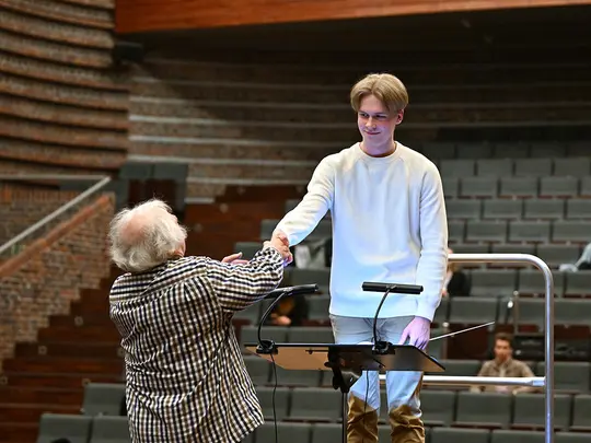 Maestro Jerzy Maksymiuk, course participant