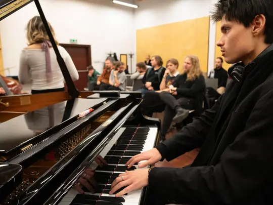Uczestnicy warsztat&oacute;w Jazz Masterclass Możdzer Danielsson Fresco