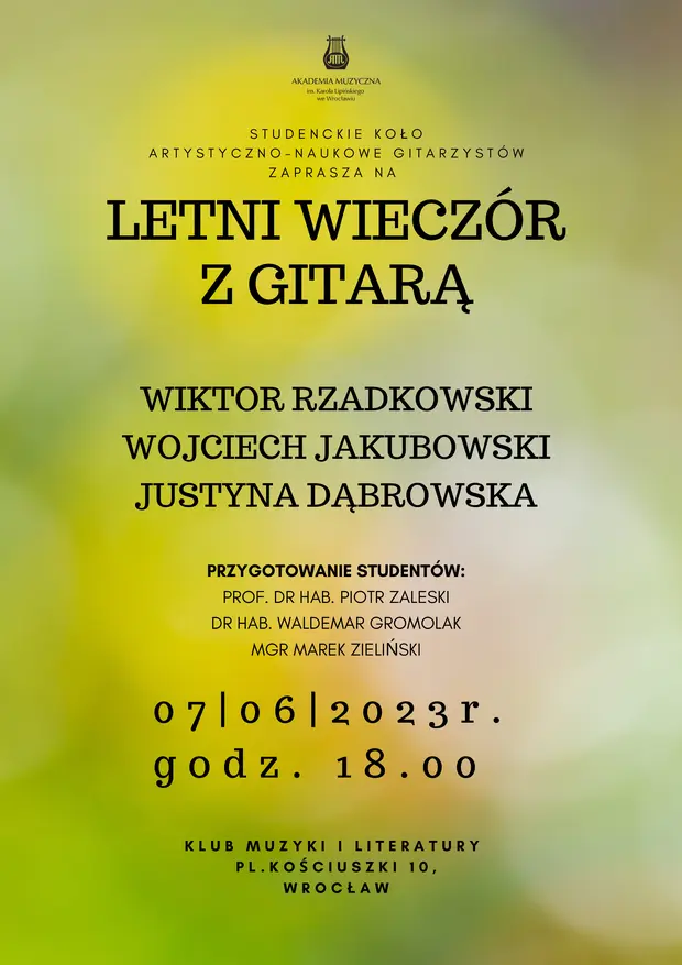 Letni Wiecz&oacute;r z Gitarą