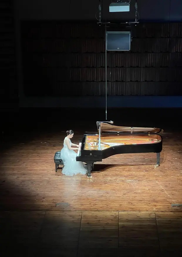Występ Ke He podczas Niemiecko-polskiego koncertu fortepianowego