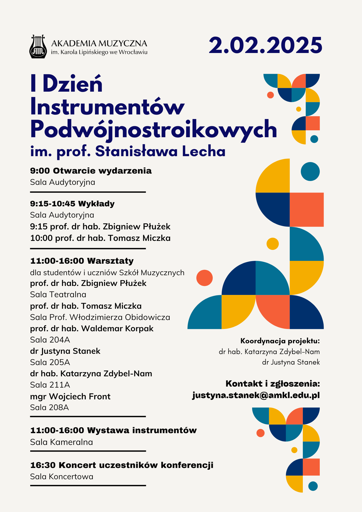 I Dzień Instrumentów Podwójnostroikowych im. prof. Stanisława Lecha