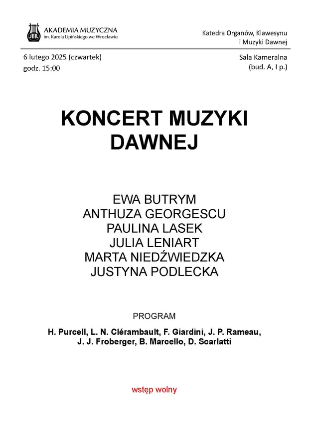 Koncert muzyki dawnej