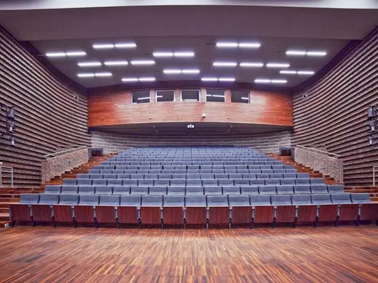 Building E, Concert Hall, photo from the AMKL archives