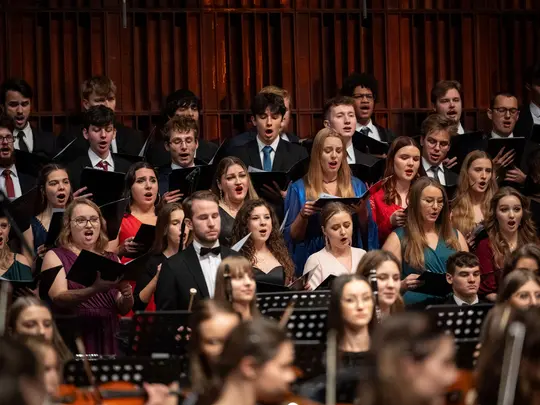 Academic Symphony Orchestra and the combined AMKL Choirs
