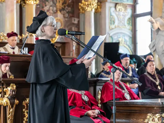 A speech by the representative of the promoted doctors and habilitated doctors of art, Dr. Olivia Kaczyńska