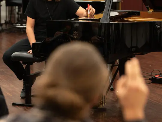 Leszek Możdzer and participants of the Jazz Masterclass Możdzer Danielsson Fresco workshops