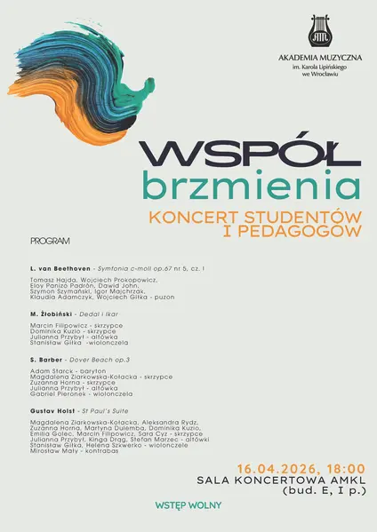 WSPÓŁbrzmienia - koncert studentów i pedagogów