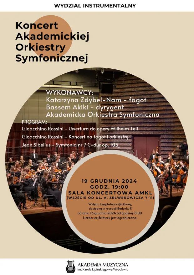 Koncert Akademickiej Orkiestry Symfonicznej