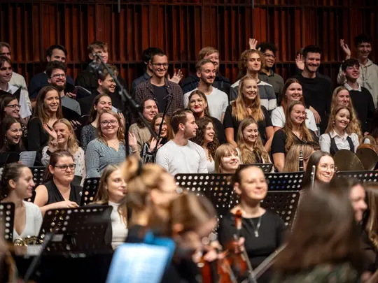 Academic Symphony Orchestra and the combined AMKL Choirs