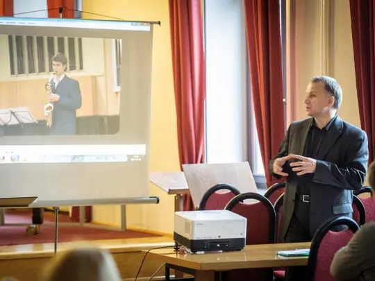 Volodymr Runchak - wykład, fot. Mariusz Mikołajczyk