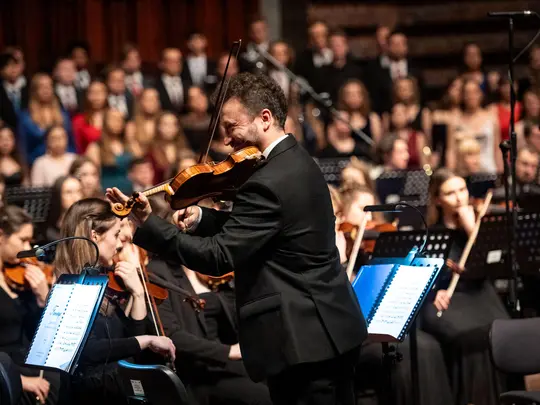 Radosław Pujanek, concertmaster of the Academic Symphony Orchestra
