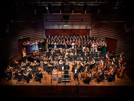 Maestra Aleksandra Kurzak, Maestro Marek Pijarowski, Maestro Mariusz Godlewski, Academic Symphony Orchestra and the combined AMKL Choirs
