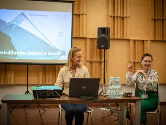 Dr. Anna Juchnowicz and the Conference Organizational Manager, Justyna Miłosz-Konopacka, M.A.