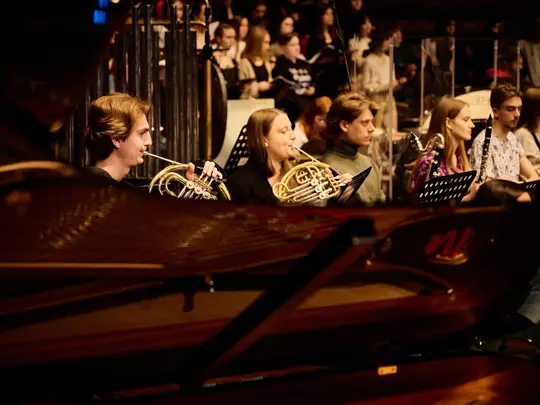 Pr&oacute;ba otwarta Akademickiej Orkiestry Symfonicznej