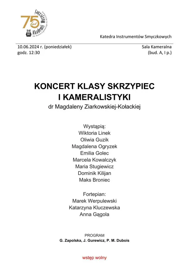 2024_06_10 Koncert klasy skrzypiec M. Ziarkowska AFISZ.jpg
